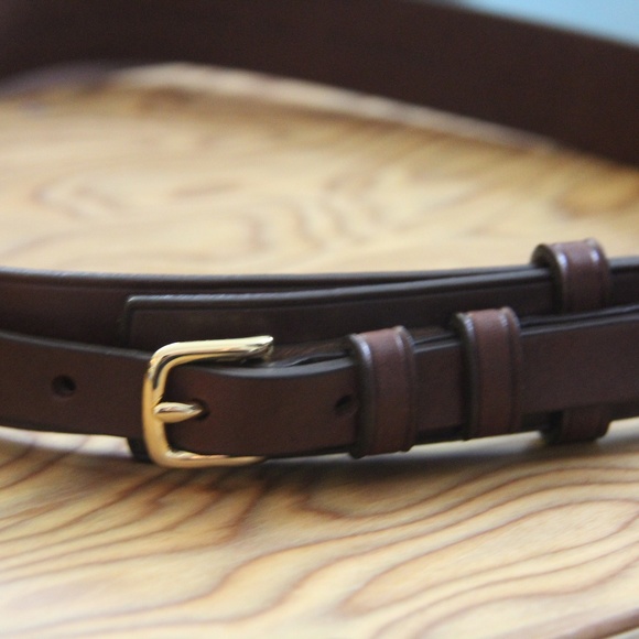 Brooks Brothers Accessories - BROOKS BROTHERS Brown Leather Belt M
